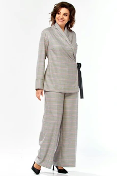 Костюм брючный 5081 клетка Celentano lite