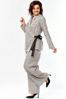 Костюм брючный 5081 клетка Celentano lite