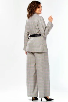 Костюм брючный 5081 клетка Celentano lite