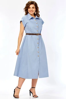 Платье 5085 голубой Celentano lite