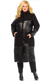 Дубленка 2087 черный-1 Celentano