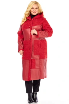 Дубленка 2087 алый Celentano