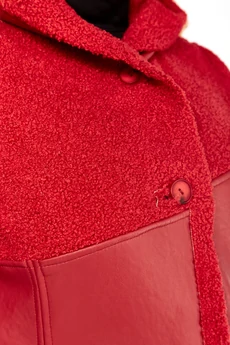 Дубленка 2087 алый Celentano