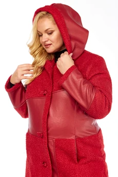 Дубленка 2087 алый-1 Celentano