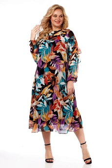 Платье 4003-2 листья Celentano