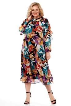 Платье 4003-2 листья Celentano