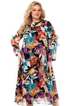 Платье 4003-2 листья Celentano