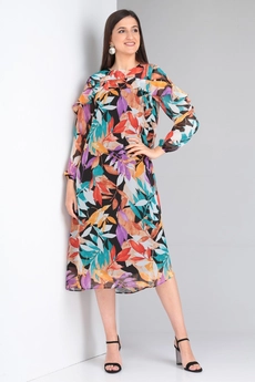 Платье 4003-1 листья Celentano