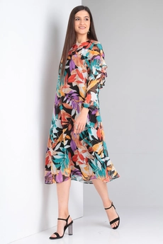 Платье 4003-1 листья Celentano