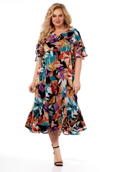 Платье 4006-2 листья Celentano