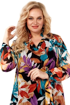 Платье 4007-1 листья Celentano