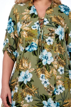 Платье 5001-2 оливковый Celentano