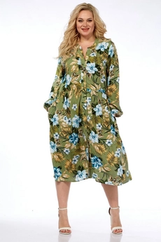 Платье 5002-1 оливковый Celentano