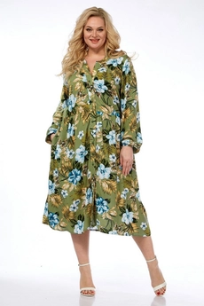 Платье 5002-2 оливковый Celentano