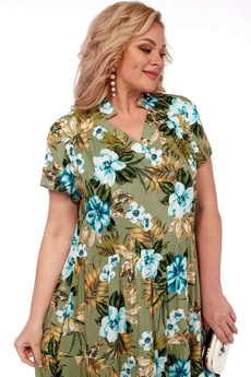 Платье 5009-1 оливковый Celentano