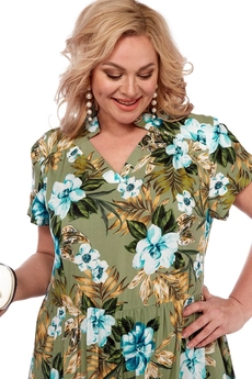 Платье 5009-2 оливковый Celentano