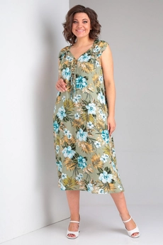 Платье 5013-2 оливковый Celentano