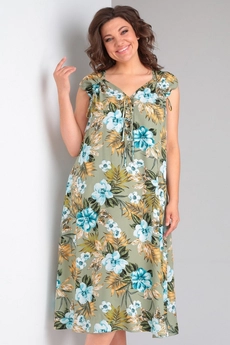 Платье 5013-1 оливковый Celentano