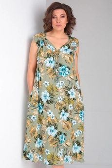 Платье 5013-2 оливковый Celentano