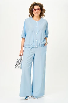 Костюм брючный 26238 голубой DOGGI