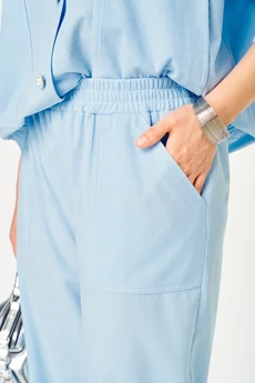 Костюм брючный 26238 голубой DOGGI