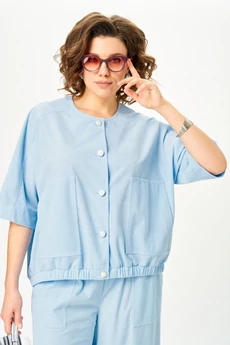 Костюм брючный 26238 голубой DOGGI