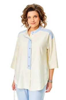 Костюм брючный 26242 молочно-голубой Ladysecret