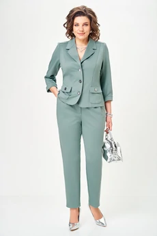 Костюм брючный 2848 серо-голубой DOGGI