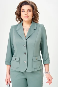 Костюм брючный 2848 серо-голубой DOGGI