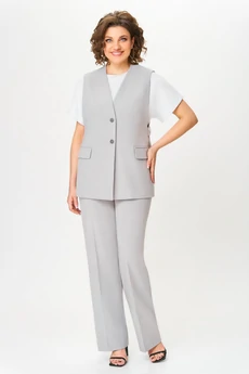 Костюм брючный 3715-2 серый Дали