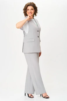 Костюм брючный 3715-2 серый Дали