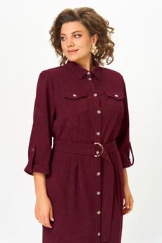 Платье  3738 бордо Дали