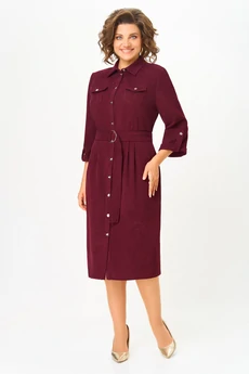 Платье  3738 бордо Дали