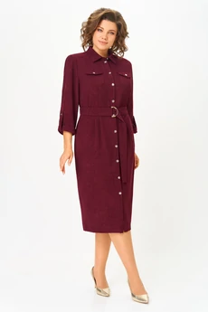 Платье  3738 бордо Дали