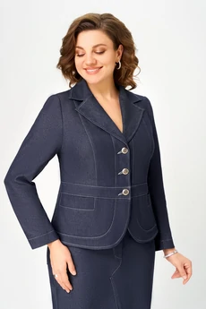 Костюм с юбкой 3746-2 джинс Дали