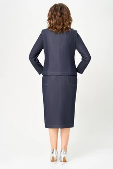 Костюм с юбкой 3746-2 джинс Дали