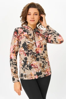 Блузка 4068-1 бежевый Дали