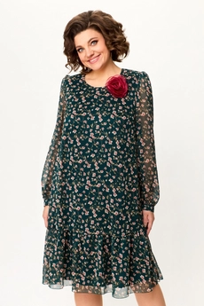 Платье 4560-1 зелень Дали