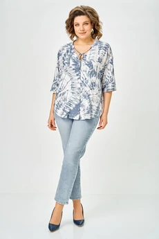 Блузка 4579 мультиколор Дали