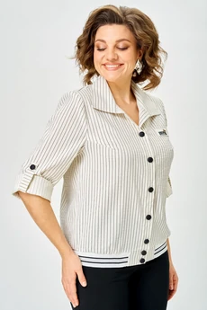 Блузка 4586 молочный Дали