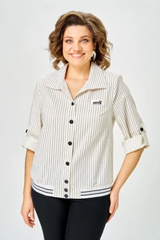 Блузка 4586 молочный Дали