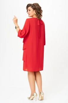 Платье 4627 красный Дали