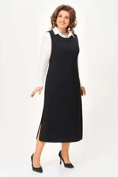 Платье-сарафан 5815 черный Дали