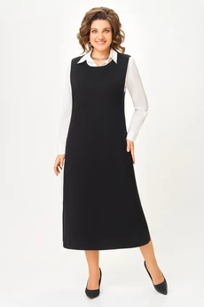 Платье-сарафан 5815 черный Дали