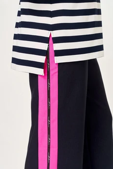 Костюм брючный 7042-2 синий с розовым Дали