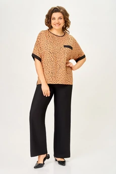 Костюм брючный 7044-2 капучино Дали