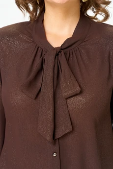 Блузка 7050 коричневый Дали