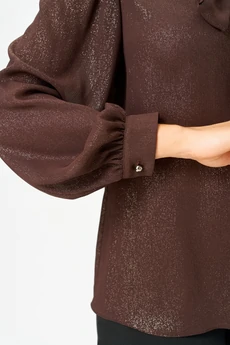 Блузка 7050 коричневый Дали