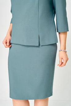 Костюм с юбкой 7055-2 морская волна Дали