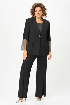 Костюм брючный 7064 чёрный Дали